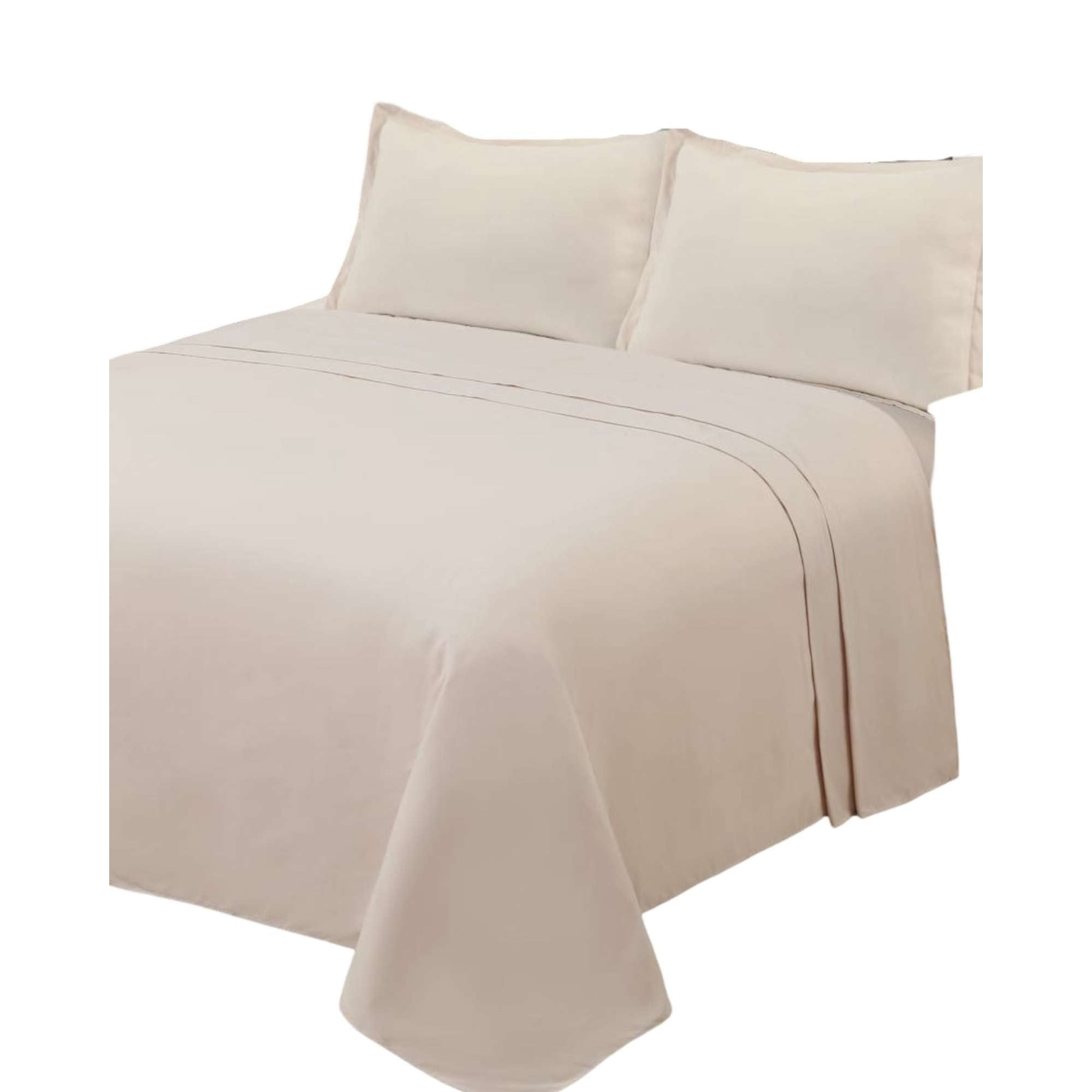 Teng Fei - Juego De Sabana De Genero King Beige