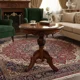 thumbnail image 2 of Mesa de Centro Redonda de Madera Color Caoba 70x60, 2 of 3