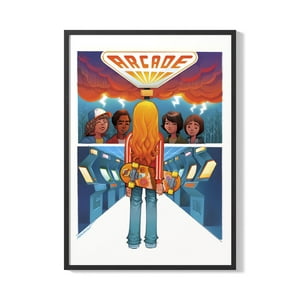 Creango - Cuadro Poster Enmarcado Stranger Thing Diseño 7 Decorativo