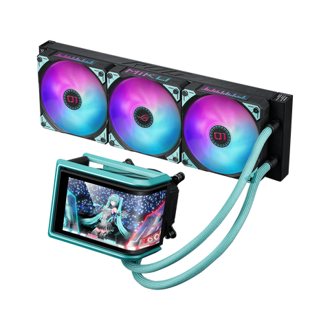 Refrigeración Líquida Asus Rog Ryuo Iv 360 Argb Hatsune Miku Edition, Amoled, 360Mm, Intel/Amd