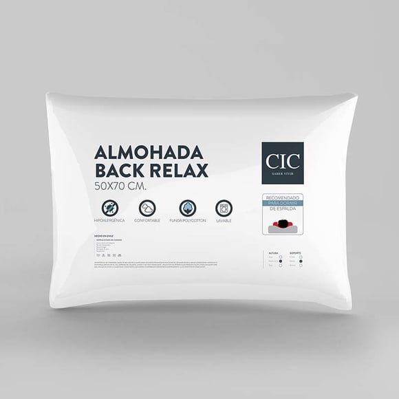 Almohada Fibra Back Relax 50x70