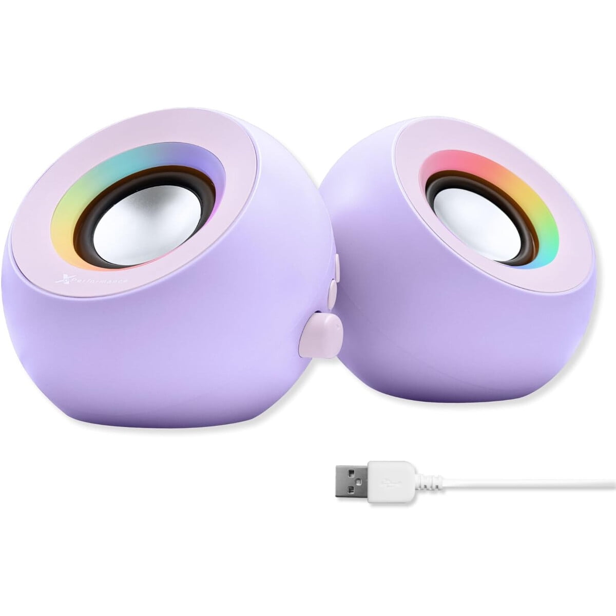 Parlantes X9 Performance Bluetooth Usb Led 2.25 Morado