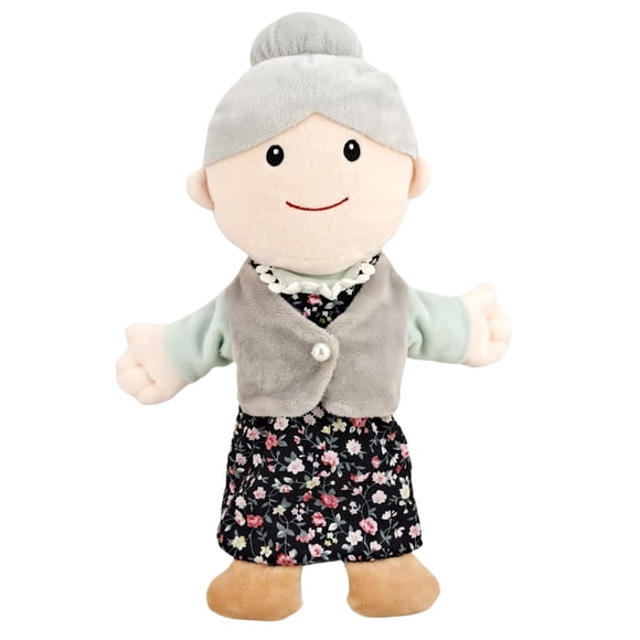 Marioneta de mano LOMTRATS 30 cm – Set familiar (1 unidad)