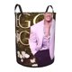 thumbnail image 2 of Dwayne Johnson Cesta de lavandería de gran capacidad redonda con asa, bolsa para ropa sucia plegable, almacenamiento para dormitorio, baño y lavadero 44x35 cm, 2 of 6