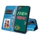 thumbnail image 3 of Funda tipo cartera FOXDOCK para Infinix Hot 11s , diseño girasol en relieve, cuero PU, cierre magnético, soporte y tarjetero, 3 of 5