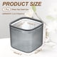 thumbnail image 2 of Uxcell Pequeño Cubo de Basura de Escritorio con Apertura Superior, Mini Compacto de 5.8 Pulgadas pp+pet Papelera Cubo de Basura para Baño Oficina Barra de Café Dormitorio Encimera Papelera, Gris, 2 of 7