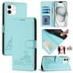 thumbnail image 5 of Funda tipo cartera FOXDOCK para iPhone 12 con soporte, ranuras, RFID, diseño de gato, 5 of 5