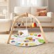 thumbnail image 2 of Baby Play Gym Macabaka de madera con tapete de juego y juguetes Tummy Time, 2 of 8
