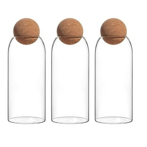 Disparo - Set 3 Botellas Frascos Contenedor 1500Ml Vidrio 25Cm Tapa