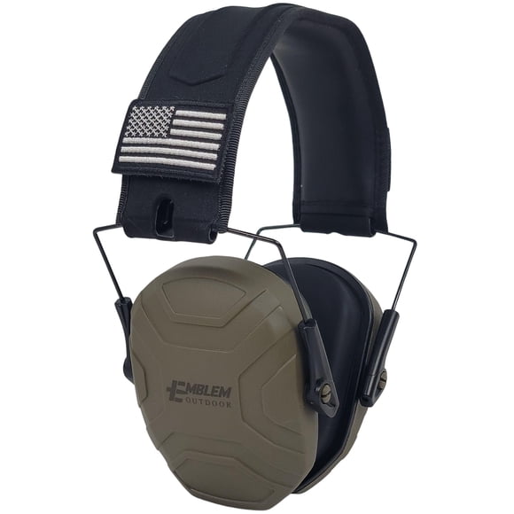 Orejeras Emblem Outdoor Shield XT NRR 24 dB verde OD