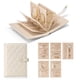 thumbnail image 2 of Viaje joyería organizador caso, joyería almacenamiento libro anillo ligador con cremallera transparente bolsas de joyería bolsas para anillos, collar, pendientes-crema blanco (bolsa cebolla), 2 of 3