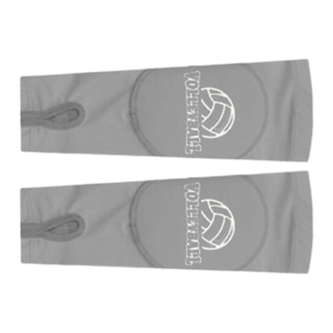 Magideal - 2 Piezas De Guantes De Manga De Voleibol Para Brazo, Protectores Deportivos Para Brazo, Guantes De Entrenamiento De Compresión Para Antebrazo, Para Vi Gris