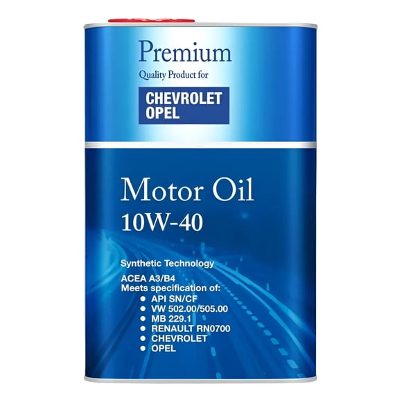 Aceite para Motor 10w40 Chevrolet-opel Premium a3/b4 5lt