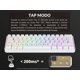 thumbnail image 4 of Teclado Ranked Supernova 62 teclas RGB Español Blanco, 4 of 8