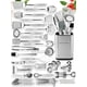thumbnail image 1 of Juego de utensilios de cocina Home Hero de acero inoxidable, 54 piezas, 1 of 6