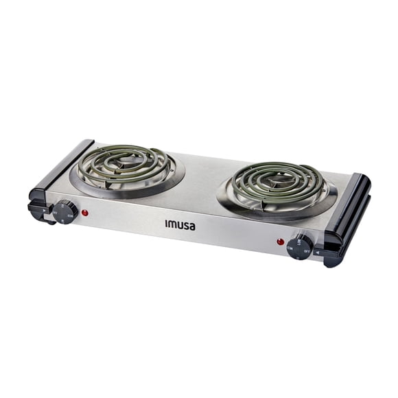 Quemador doble eléctrico Imusa USA GAU-80312US 1750W de acero inoxidable