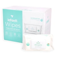 Wipes Toallas Humedas Water Infanti - Caja 12 Paquetes 960 Unidades