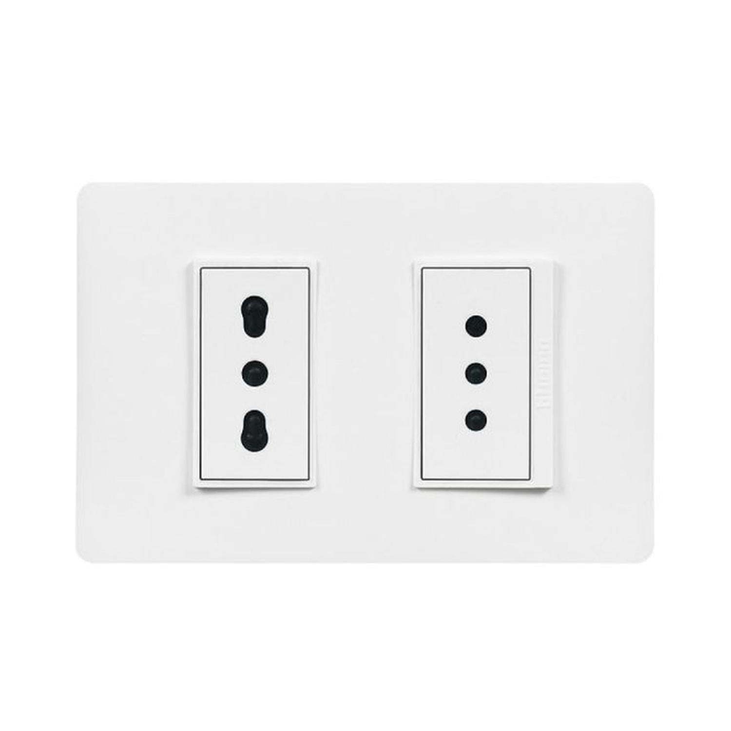 Enchufe Tomacorriente Doble 2p+t 10/16a Pu1293 Luzica Bticino