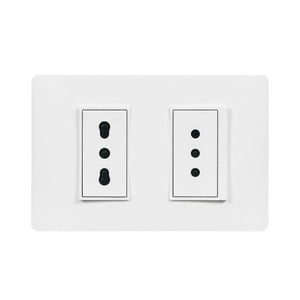 Enchufe Tomacorriente Doble 2P+T 10/16A Pu1293 Luzica Bticino