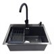 thumbnail image 1 of Lavaplatos De Cocina Empotrable 55x45cm Acero inoxidable 304, 3 mm Con Accesorios +llave+rejilla+dispensador, 1 of 7