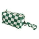thumbnail image 4 of Neceser De Lona Organizador Estuche De Almacenamiento Con Asa Correa Cosmético Bolsa Verde Blanco A Cuadros, 4 of 5