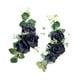 thumbnail image 2 of 2 Piezas Berizos De Flores Artificiales Garlands Florales Para La Puerta Delantera Para Centros De Mesa Negro, 2 of 5