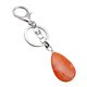 thumbnail image 4 of linda forma de gota de agua colgante de piedras preciosas llavero llavero diy rojo, 4 of 5