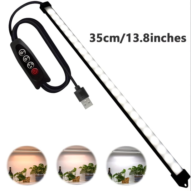 Dimming Color Light Strip,20.5 Inches (52 Cm),USB Powered LED Closet Light Bar,1.8m Supply Cable Remote Control Counter Light, For Wardrobe Light/Under Cabinet Light/Under Desk Monitor Light Bar
