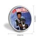 thumbnail image 2 of Hermanastros-Theme Round Button Badge: Premium Metal Construction, Ideal for High-End Events 2.8 cm, 2 of 6