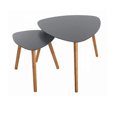 Oem - Set 2 Mesas Laterales Centro Nordicas Elegante Minimalistas N