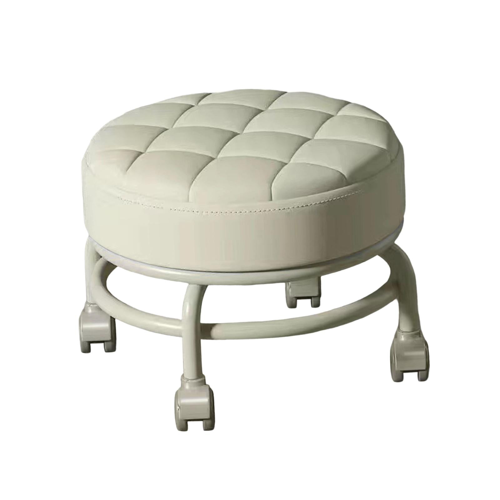 Bothyi - Taburete De Pedicura Pequeño, Resistente Y Fácil De Mover, Con Asiento Bajo Y Ruedas, Para Salones De Oficina