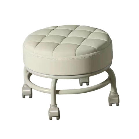 Bothyi - Taburete De Pedicura Pequeño, Resistente Y Fácil De Mover, Con Asiento Bajo Y Ruedas, Para Salones De Oficina