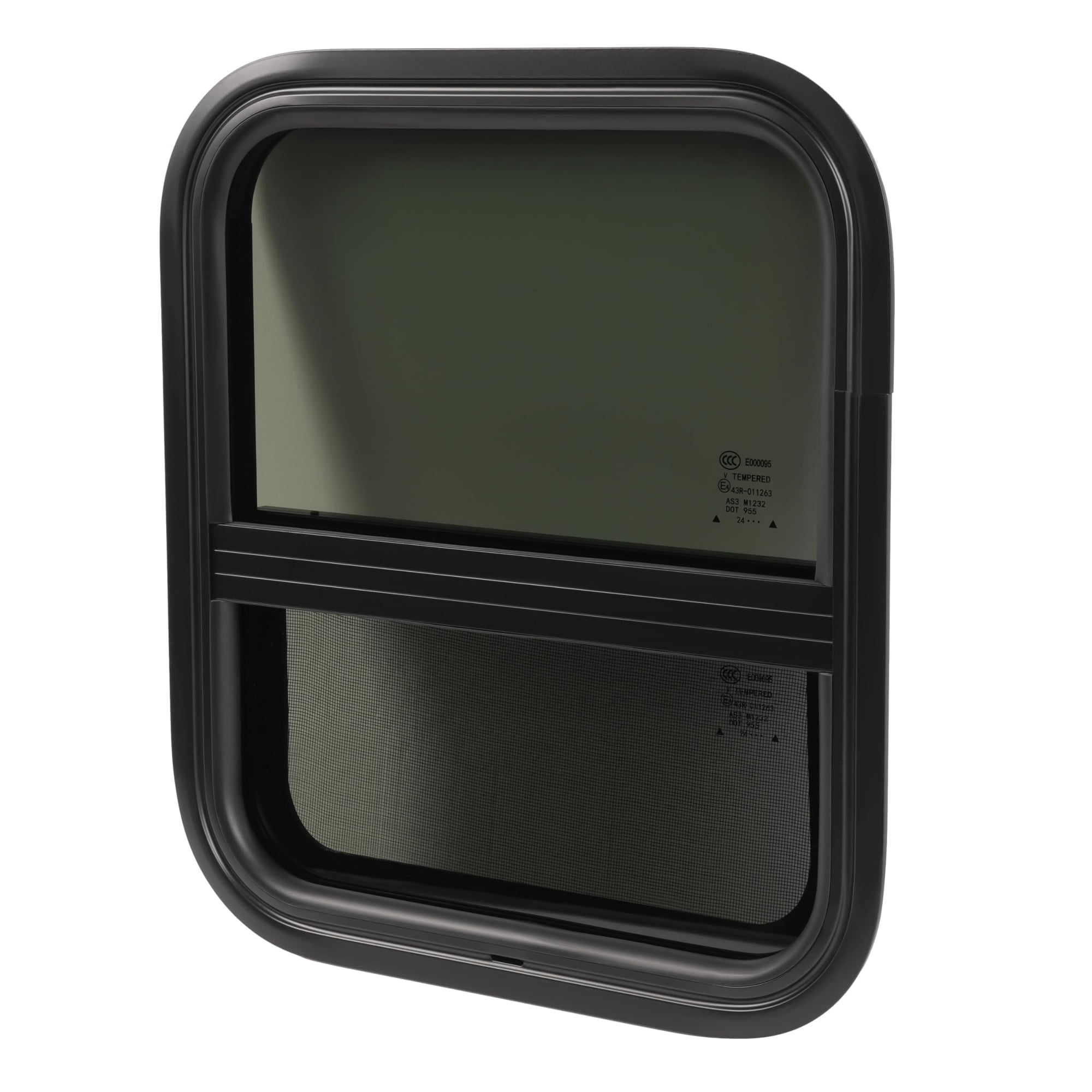 Ventana Para Autocaravana Hecasa De 44,45 X 39,37 Cm Con Moldura Y Malla