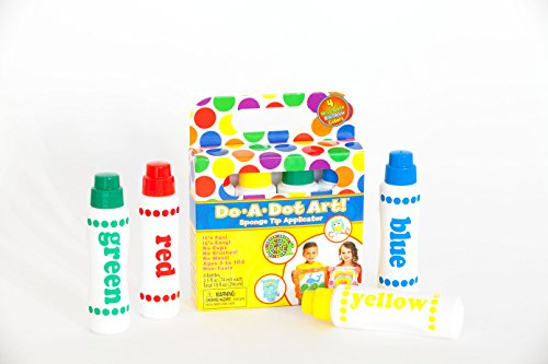 Juego De 4 Rotuladores De Pintura De Punto Lavable Do.A.Dot Art! Arcoíris Para Niños
