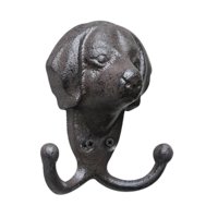 Magideal - Estatuilla De Cabeza De Animal, Ganchos Montados En La Pared, Accesorio Para Colgar Abrigos, Versátil Para Garaje, Jardín, Llaves Rústicas, Colgador D Perro