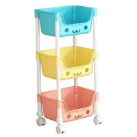 Bothyi - Carrito De Almacenamiento De 3 Niveles Con Ruedas Carrito Doméstico Para Garaje, Oficina, Lavadero Estilo A