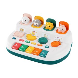 Magideal - Juguete Interactivo Para Bebés, Juguetes De Aprendizaje Musical Para Niños Pequeños, Juguetes De Actividades Sensoriales Para Niños Pequeños, Juguetes Azul