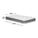 thumbnail image 3 of Colchon Grecia 1,5 Plazas Gris 105x190x25 Cm, 3 of 3