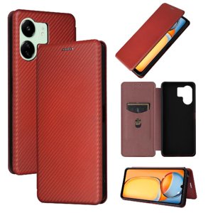 Funda Flip Para Foxdock Xiaomi Redmi 13C 4G/5G - Funda Magnética De Negocios, Funda Protectora Delgada