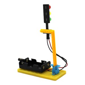 Magideal - De Ensamblaje De Semáforos Juguete De Aprendizaje De Física Kit De Ensamblaje De Iluminación Eléctrica Crosswalk Temática Física Semáforos Ju