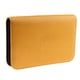 thumbnail image 3 of Tijeras de tijeras para el cabello de cuero suave Estuche Peluquería Peine Funda Amarillo, 3 of 5
