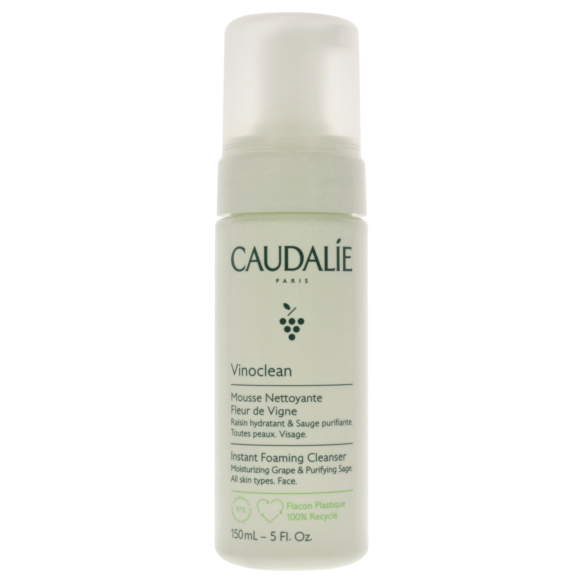 Limpiador Espumoso Instantáneo De Caudalie Para - Espuma De 5 Oz