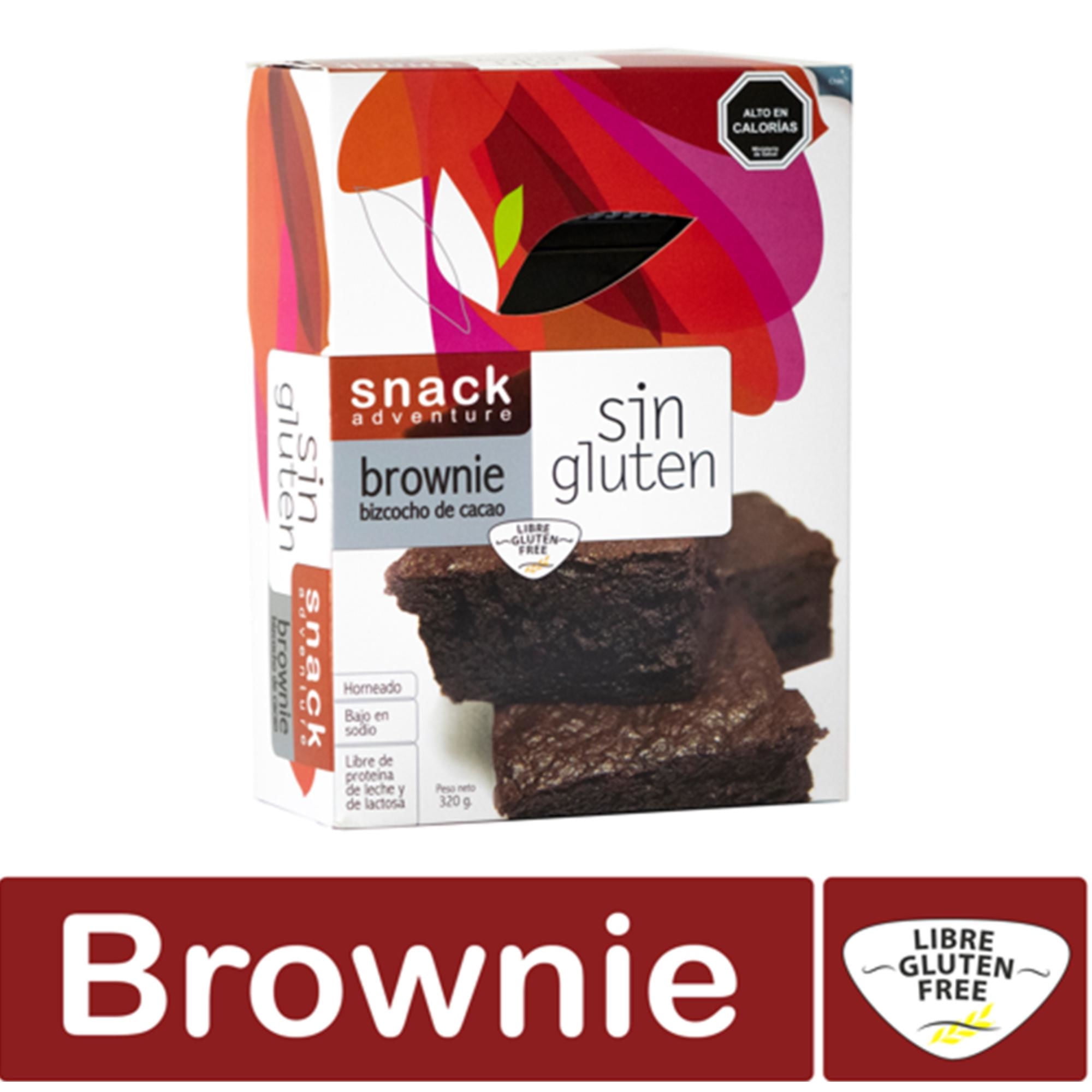 Brownie Sin Gluten 320 g Snack adventure