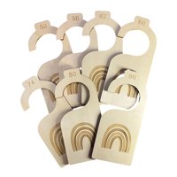 Bothyi - Separadores De Madera Para Armario De Bebé, 7 Piezas, Organizadores De Tamaño De Tela, Regalos Navideños