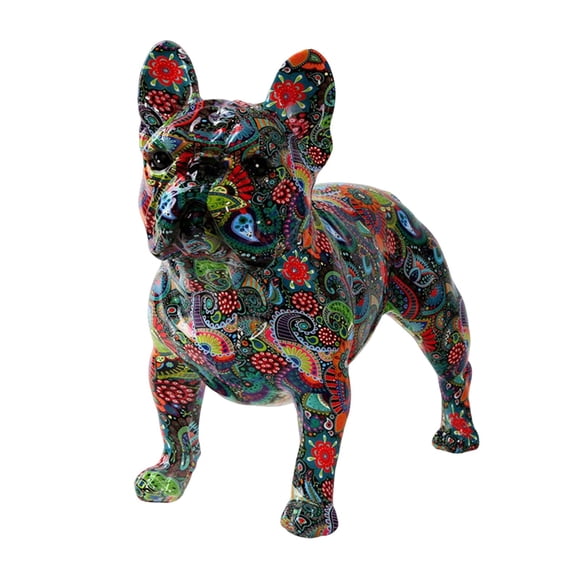 Estatua de Francés para decoración del hogar, artesanía de resina, escultura de Animal, estatua de Animal para mesa, decoración de armario , estilo d