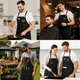 thumbnail image 5 of Pechera Delantal Cocina Barbacoa Parrilla Premium Peluquero Negro Batman, 5 of 5