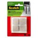 thumbnail image 2 of Almohadillas de fieltro Scotch 2,5 cm cuadradas color beige – paquete de 16, 2 of 8