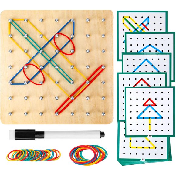Tablero Geométrico Montessori HEELWIRE 6 x 6 x 0,6 in
