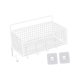 thumbnail image 4 of Cesta De Almacenamiento De Gabinete Cesta De Alambre De Acero Resistente Para Frutas Verduras Snacks Blanco M Con Gancho, 4 of 5