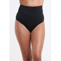 Samia - Bikini Calzón Tiro Alto Negro Xxl